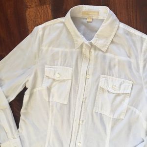 Michael Kors Beautiful! Gauzy Cotton fitted shirt